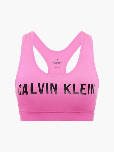 Calvin Klein Ruhák HU734271 | Calvin Klein Medium Impact Női Sportmelltartó Rózsaszín